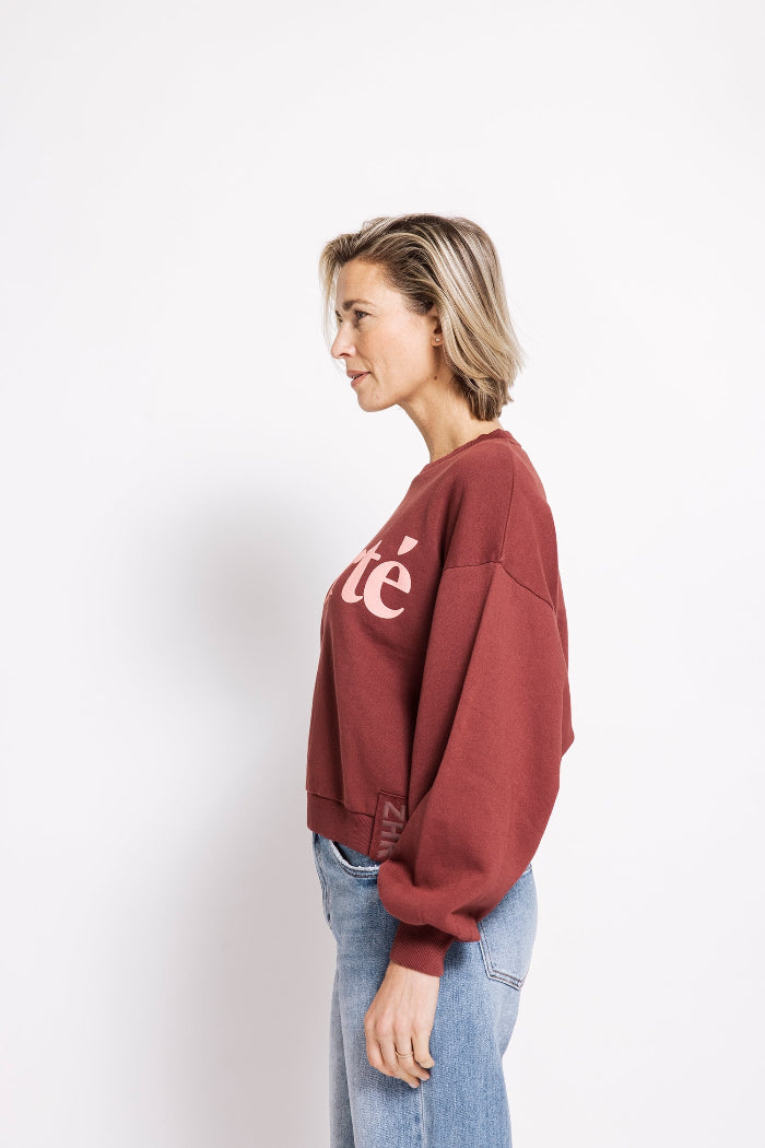 Zhrill Sweatshirt Tera bordeaux
