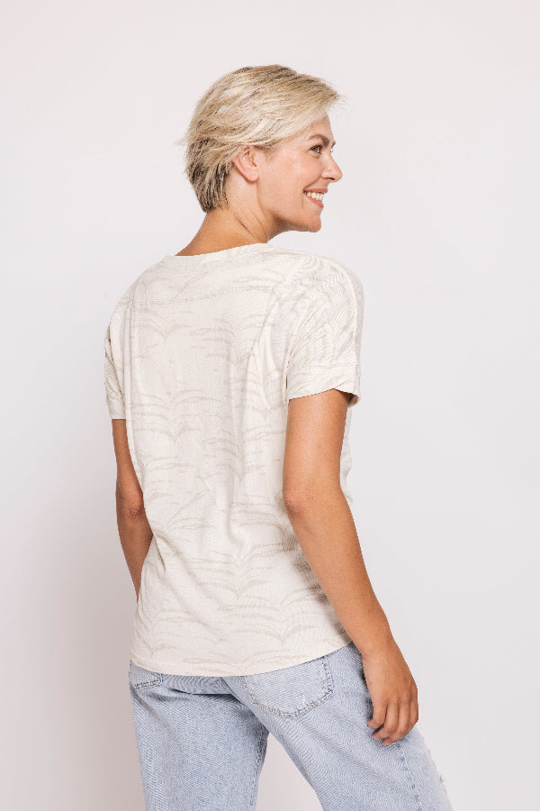 Zhrill T-Shirt Rahel AOP sand
