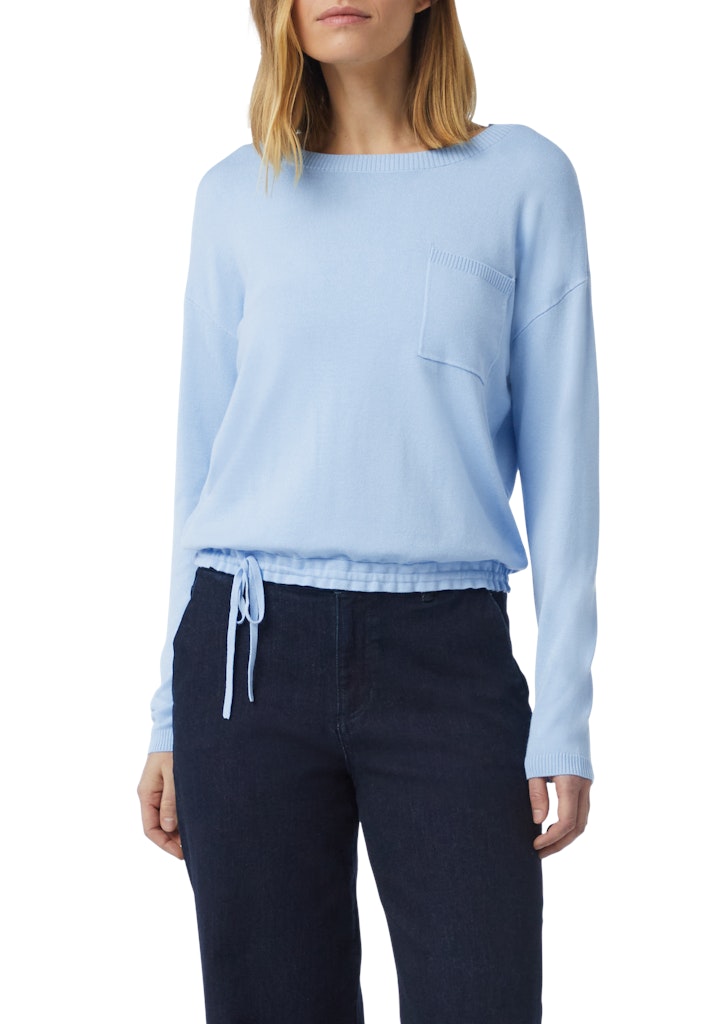 Comma Strickpullover canal blue