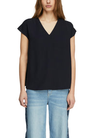 Comma Bluse navy