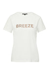 Comma T-Shirt mit Print weiß