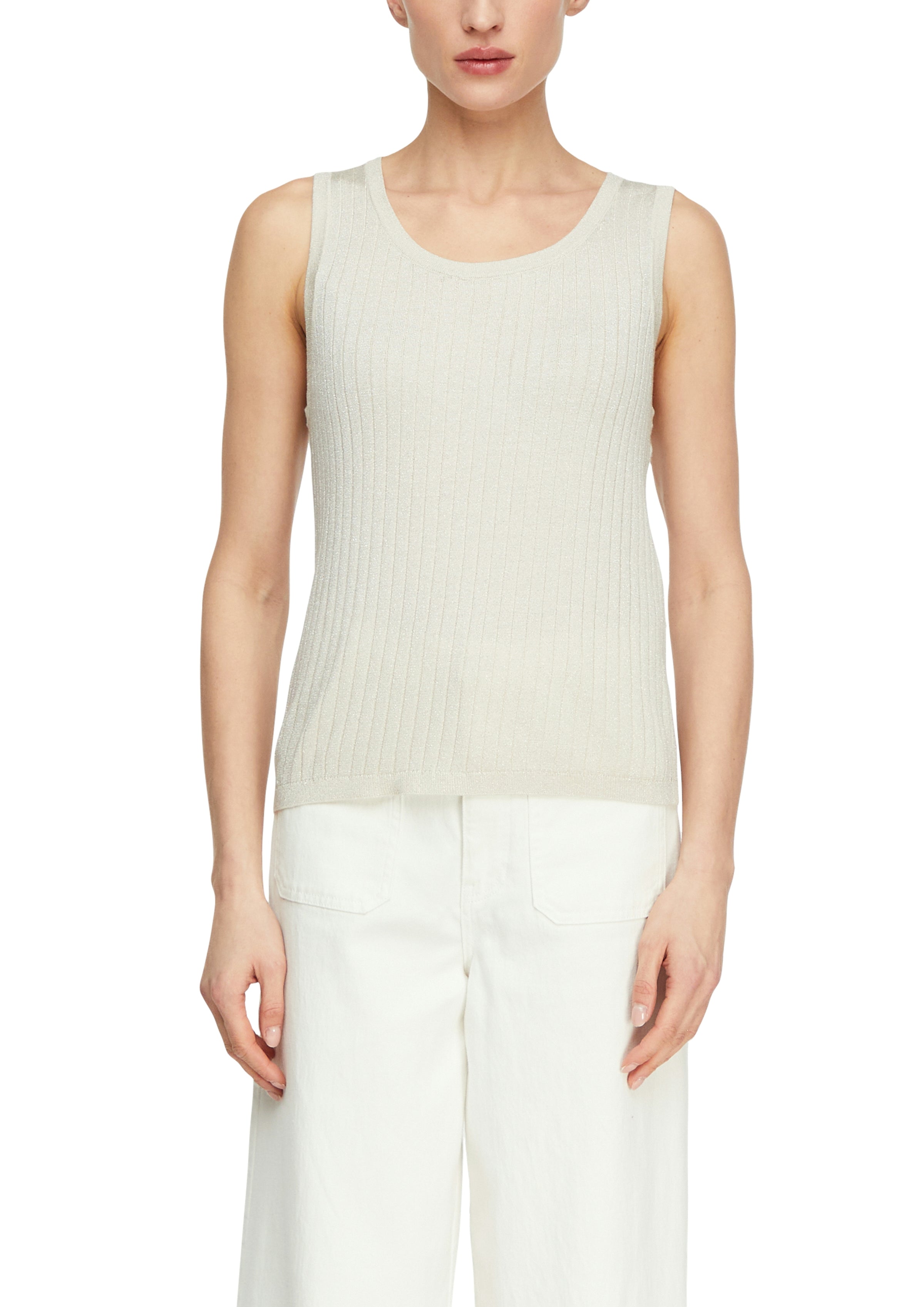 Comma Strickpullunder light taupe