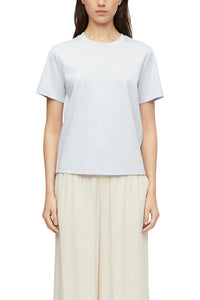 Comma T-Shirt hellblau, blue, blau, unifarben, Rundhalsausschnitt
