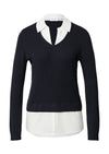 Comma Strickpullover midnight blue