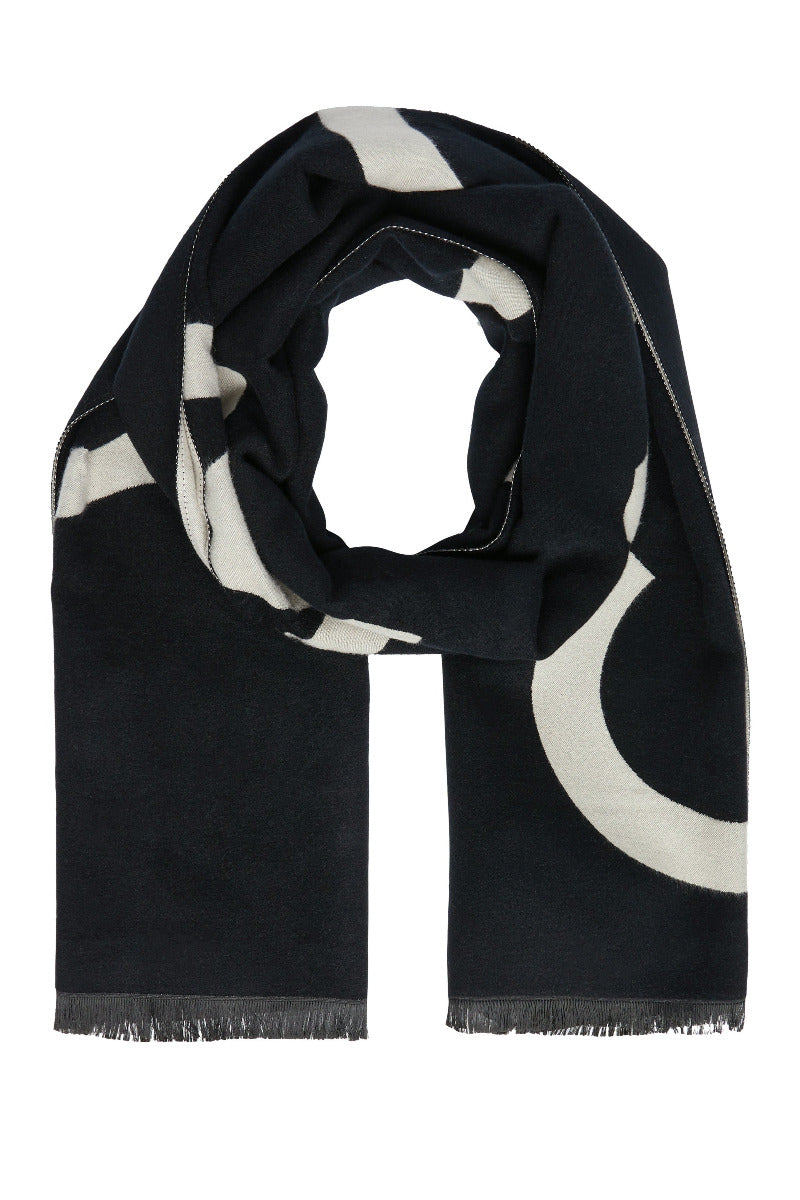 Comma Schal/Tuch schwarz/beige