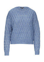 Comma Wollpullover blue melange