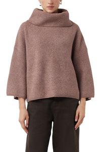 Comma Rollkragenpullover twilight mauve