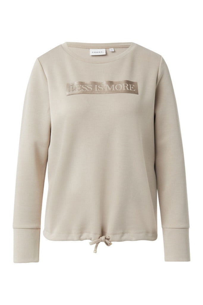 Comma Sweatshirt light taupe