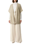 Comma Indoor-Poncho light taupe mélange