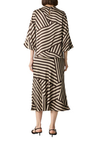 Comma Bluse brown print