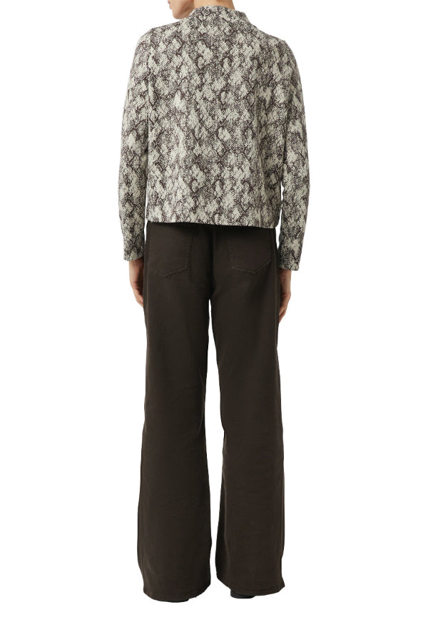 Comma Sweatshirt brown print