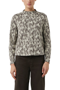 Comma Sweatshirt brown print