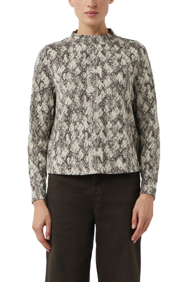 Comma Sweatshirt brown print