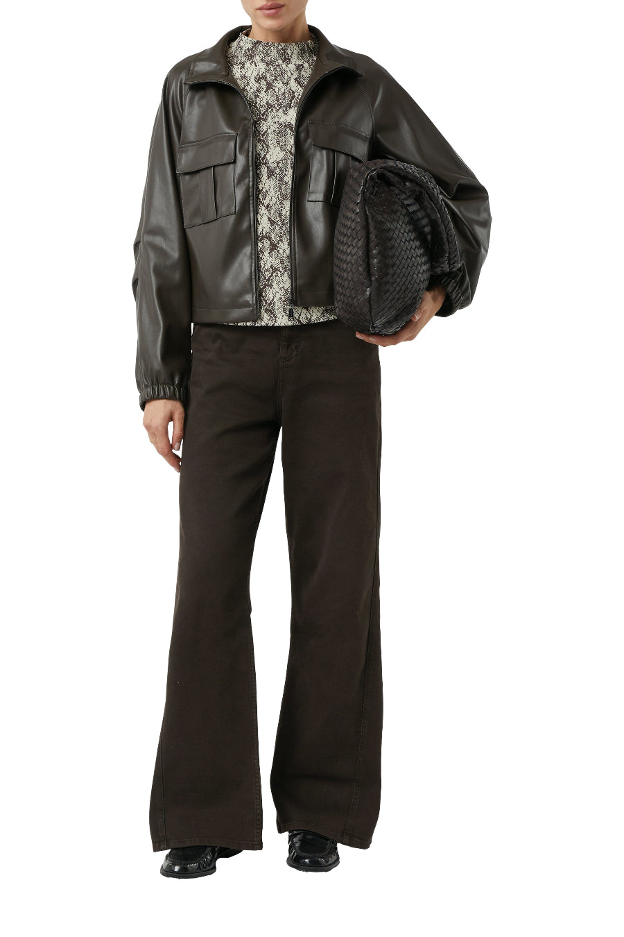 Comma Sweatshirt brown print