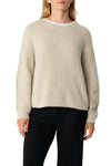 Comma Strickpullover beige, Strickpullover, Gltzer, metallisches Garn, silberner Faden