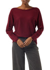 Comma Strickpullover winter wine
