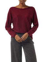 Comma Strickpullover winter wine