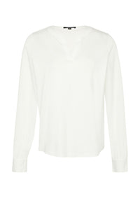 Comma Longsleeve weiß