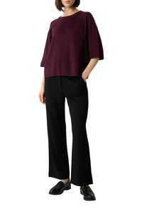 Comma Strickpullover bordeaux