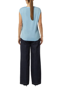 Comma Blusenshirt hellblau
