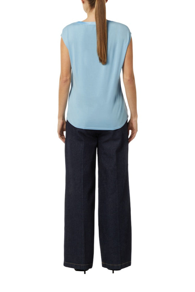 Comma Blusenshirt hellblau