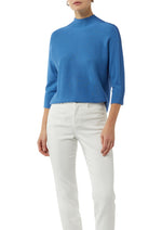 Comma Strickpullover blau