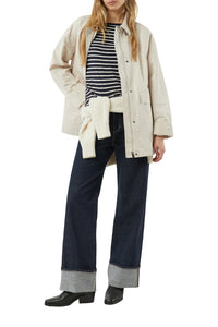 Comma T-Shirt gestreift blau/creme