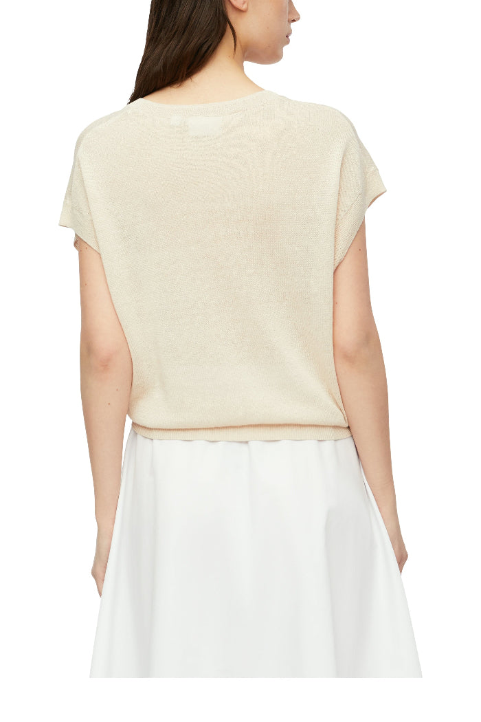 Comma Strickpullover Oversize beige