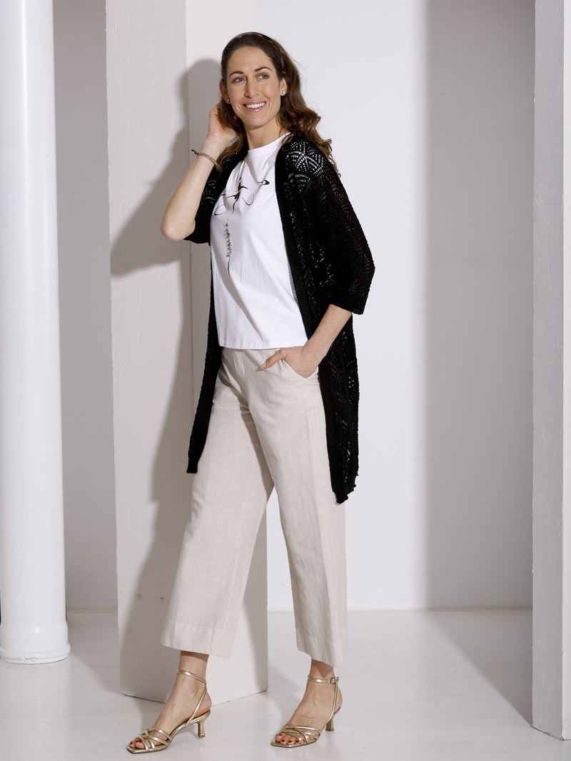 Diff Hose, Petas, Leinen, Baumwolle, sand, beige straight fit