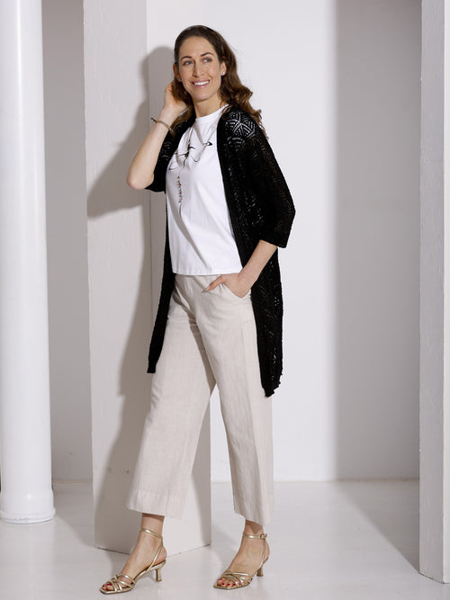 Diff Hose, Petas, Leinen, Baumwolle, sand, beige straight fit