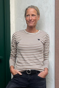 Kaffe T-Shirt Liddy desert taupe melange