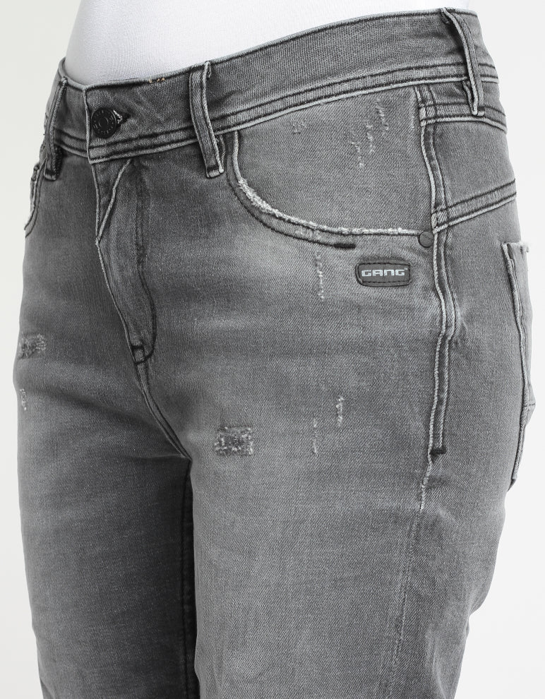 Gang Jeans 94Amelie relaxed fit grey destroy TrendVille soft –
