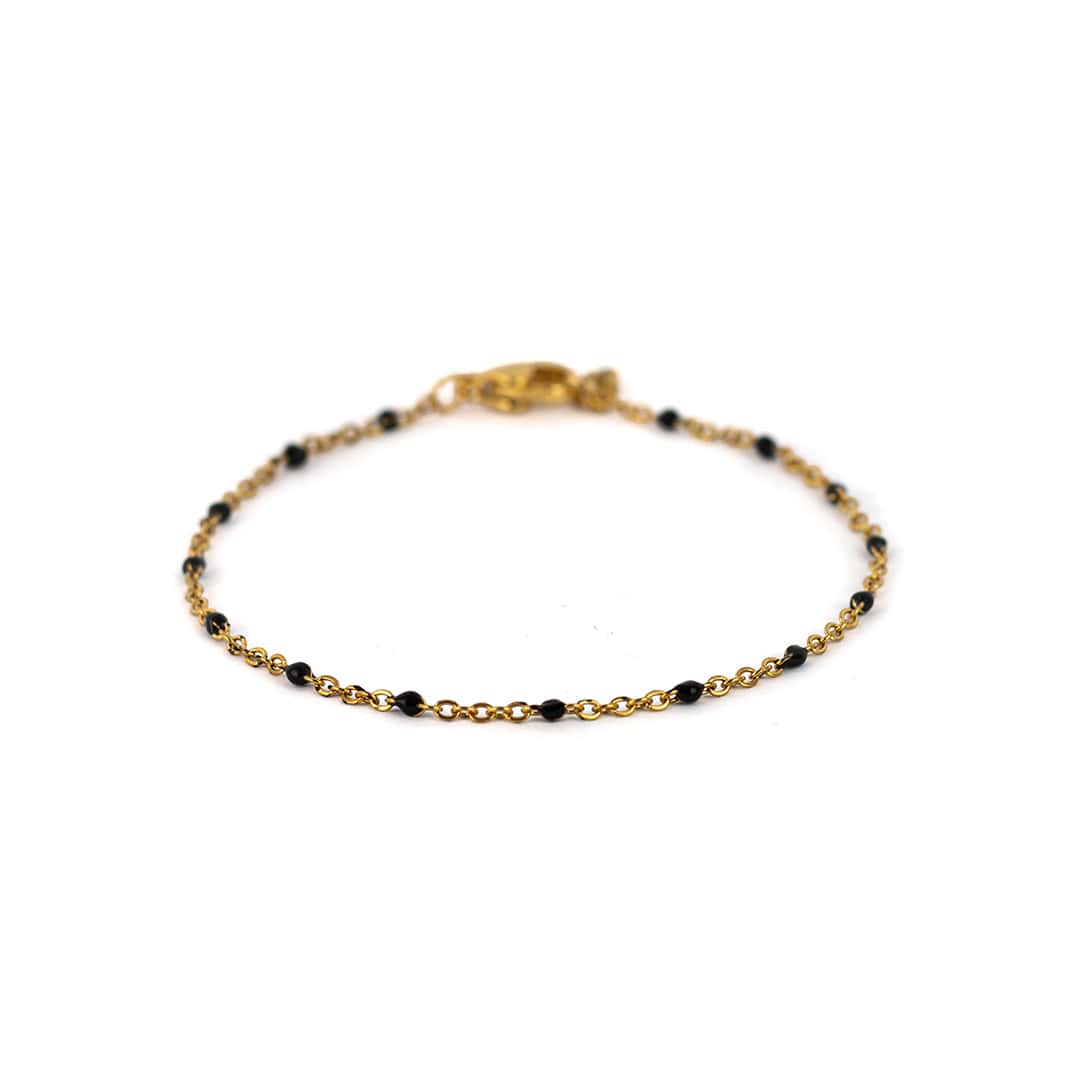 Inrosa Armband Feo gold/schwarz