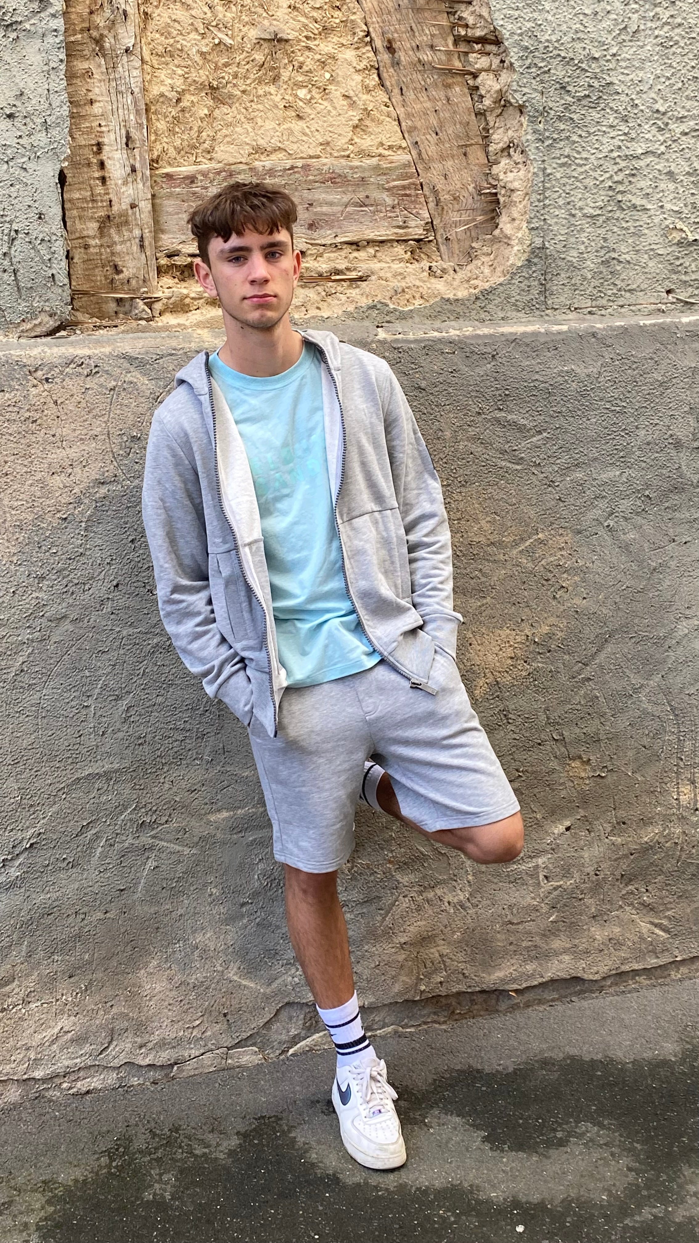 Elbsand Men Sweatbermuda Nils grey melange