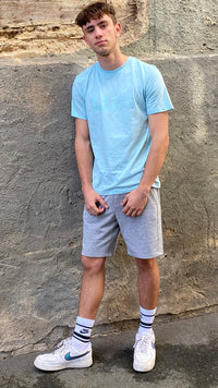 Elbsand Men Sweatbermuda Nils grey melange