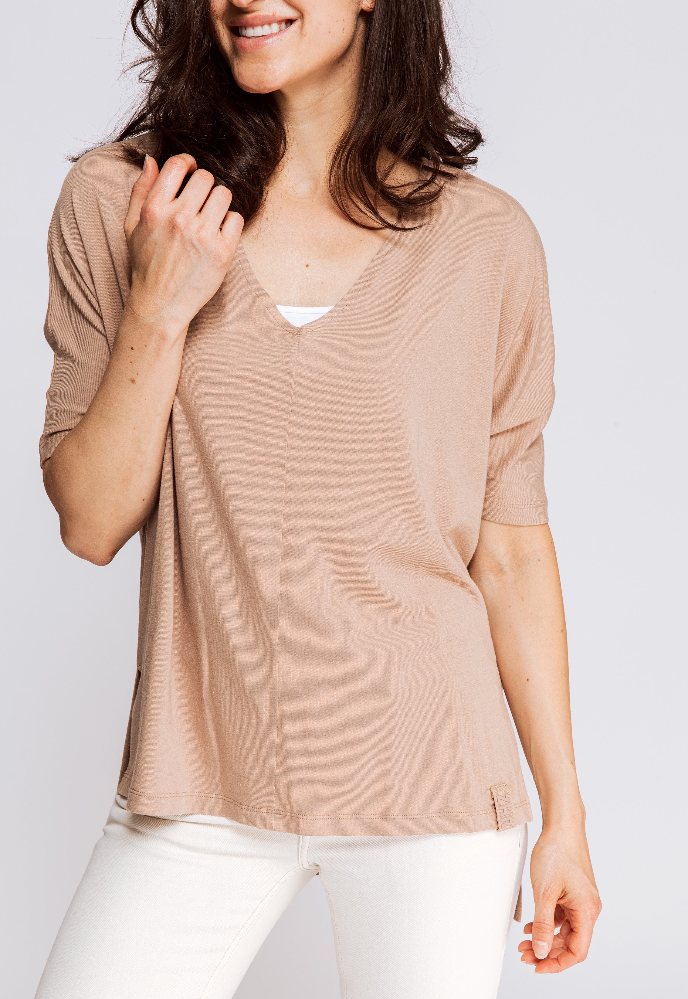 Zhrill T-Shirt Marit taupe – TrendVille | T-Shirts